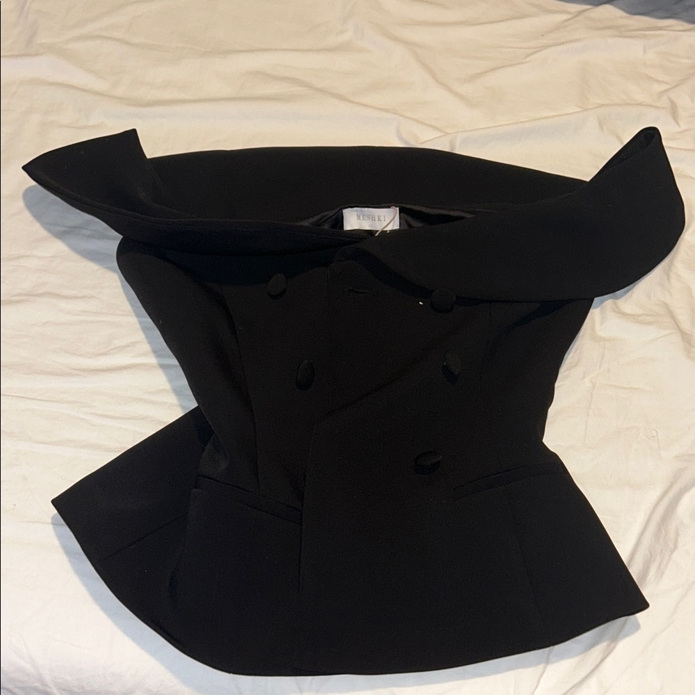 MESHKI KRISTA STRAPLESS SUITING TOP